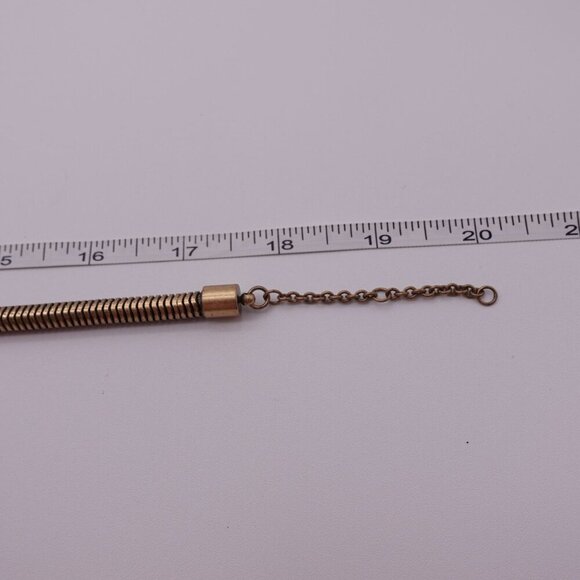 Ann Taylor Rhinestone Statement Flower Necklace Rose Gold Rhinestones Y2K - Picture 7 of 8